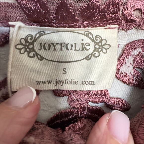 Joyfolie Bellana Dress Unconventional Lace NWT Sm Boho Western Romance SoftGirl - Picture 8 of 15